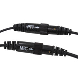 Full Face Professional Motorcycle Helmet PTT Headset Earpiece with Finger PTT for Midland LXT435 G225 LXT320 LXT320 LXT324 - Walkie-Talkie Accessories
