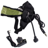 Headset with PTT for 2 Pin Kenwood Radios TK-353 TH-42A HYT TC2088 TC386 - Walkie-Talkie Accessories