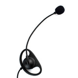 D Shape Boom Mic Headphone Earhook Earpiece Headset with Finger PTT for 2 Pin Motorola XTN446 CLS1110 MV11 - Walkie-Talkie Accessories