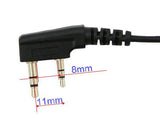 Noise Cancelling Overhead Folding Earpiece Headset with Boom Mic VOX/PTT for 2-pin MD-280 Kenwood KPG62D KPG70D - Walkie-Talkie Accessories
