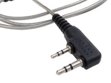 2 Pin Aluminum Foil Earpiece Headset with PTT for Kenwood TK-278G TK-430 TK-2100 Baofeng BF-520 UV-5R - Walkie-Talkie Accessories
