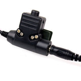 Headset with PTT for 2 Pin Kenwood Radios TK-353 TH-42A HYT TC2088 TC386 - Walkie-Talkie Accessories