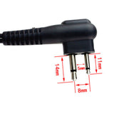 2 Pin Headset Mic Covert Acoustic Tube Earpiece for Motorola Radio XV2100 XV2600 SV21 SV12 SV22 SV22C PRO2150 PRO3150 - Walkie-Talkie Accessories