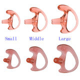 3 Packs (Small, Medium, Large) Universal Replacement Soft Silicone Gel Earplug Earbuds Ear Plugs For Two Way Radio Headset Air Acoustic Earpiece Headset Walkie Talkie Earpiece UV-5R UV-B6 BF-888S UV-B5 - Walkie-Talkie Accessories